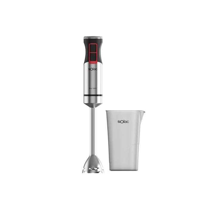 Professioneller Stabmixer - Solac - 1200W - Geschwindigkeitsregler - Turbo-Funktion - 4 Edelstahlklingen