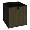 Corduroy Box Container 30X30 Cm Green