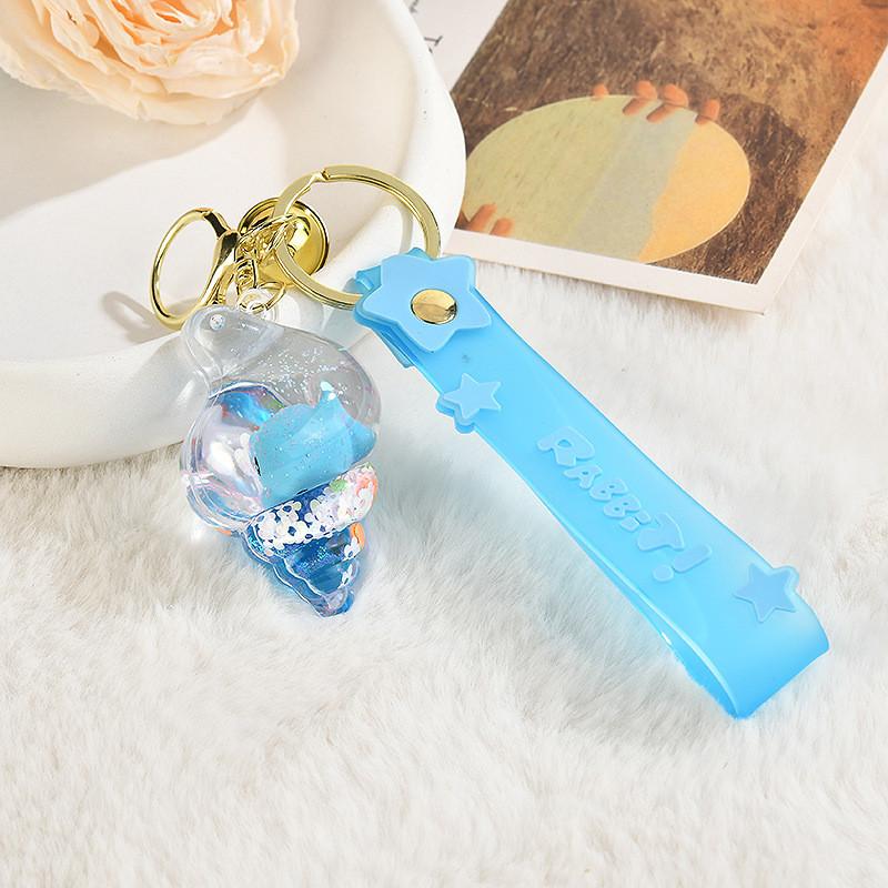 Marine Creatures Keychain With Starry Rope And Bell For Gift Giving