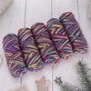 5pcs/pack Multicolor Gradient Yarn Balls, Soft Acrylic Yarn Threads, DIY Hand-Knitted Fashion Sweater, Scarf, Hat Crafting Kit
