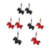 1/2Pcs Geometric Horse Keychain 3D Printed Horse Key Ring Hanging Decoration Bag Purse Charm Chinese Year of Horse New Year Gift