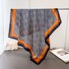 Contrasting Color Thousand Bird Grid Simulation Silk High-End Printing Large Square Scarf Silk Scarf Shawl Headscarf Neck Protection Scarf Scarf