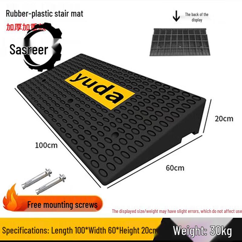 Heavy-Duty Rubber Curb Ramp