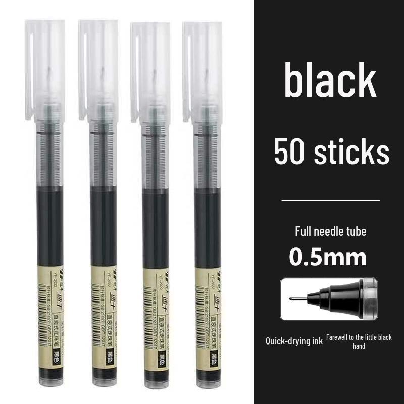 Black 0.5mm Bullet Tip Pen for Students and Office Use