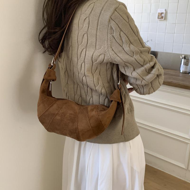 Niche Design Bag Women's Autumn and Winter 2025 New Fashion One Shoulder Crossbody Croissant Bag High-end Underarm Dumpling Bag