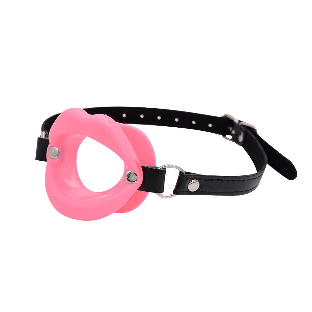 Silicone Lip O-Ring Opening Gag Oral Sex Fetish BDSM Restraint Mouth Ball Plug Forced Mouth Opener Sex Props Lovers Sex