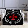 Kreuzzug Kreuz Templer Ritter Bedruckte Decke Flansch warme Decke Bettwäsche Picknickdecken Home Travel Born Geburtstagsgeschenk