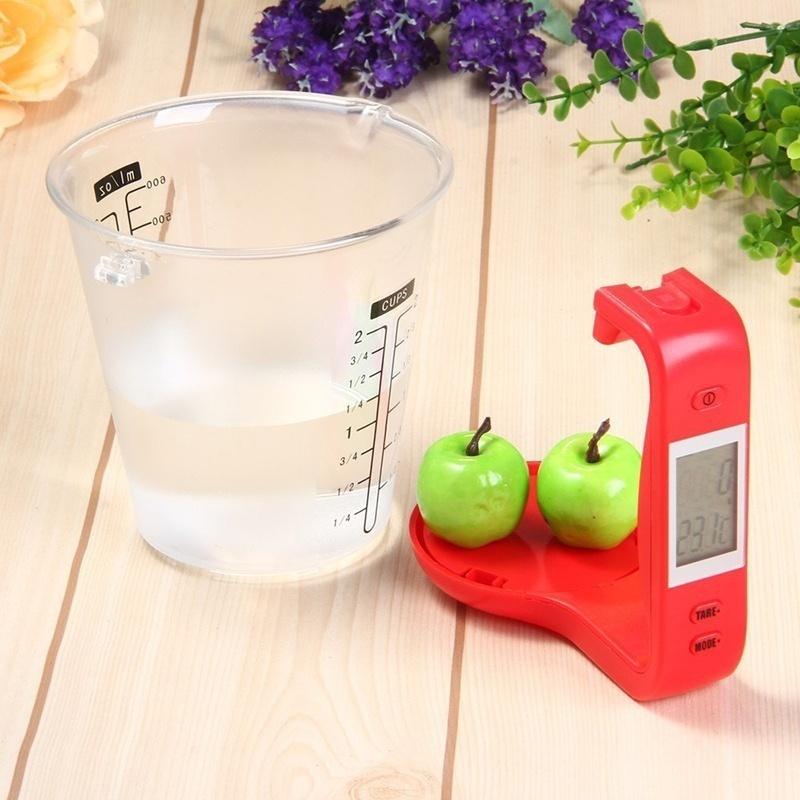 Digital Cup Scale Electronic Measuring Household Jug Scales with LCD Display & Temp Measurement Measuring Cups Cooking Tools