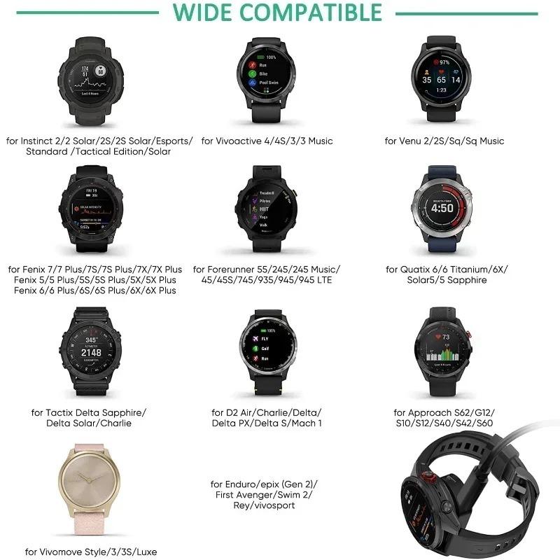 Typ-C-Ladegerät-Adapter für Garmin Fenix 7 6 5 7X Forerunner 955 935 255 Uhr-Ladestecker für iOS Micro-USB-C-Ladeadapter