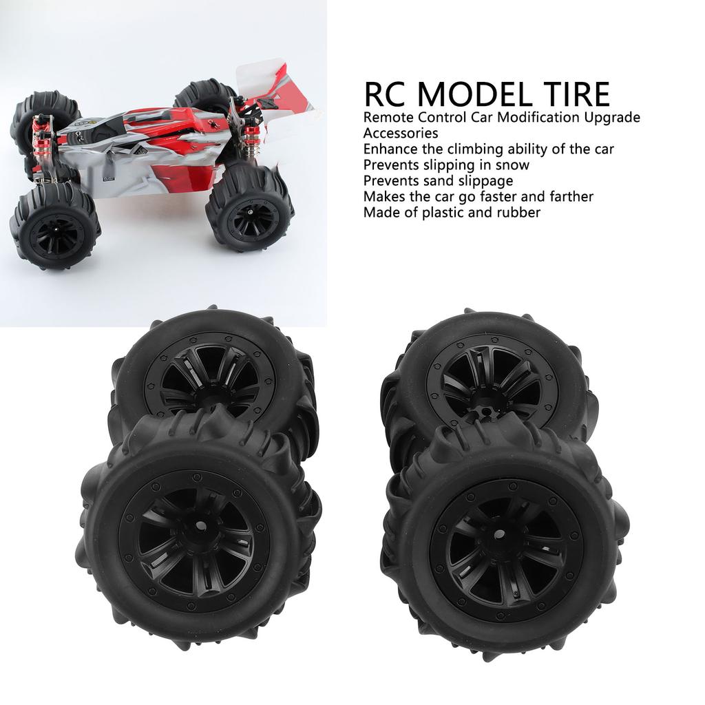 RC Model Tire Upgrade Accessories Remote Control Model Tire 1/12 1/14 1/16 1/18 RC Scale Car Wheels for Wltoys 124008 144001