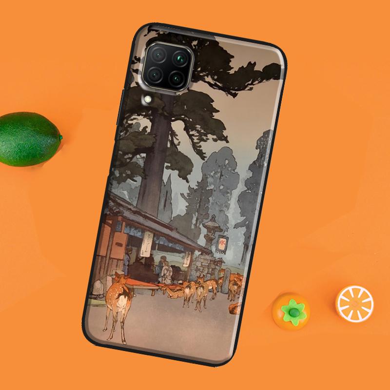 Japanese Style Ukiyo-e Art For Honor 50 Case 8X 9X 10i Cover For Huawei Nova 5T P Smart 2021 P20 P30 P40 Lite Pro