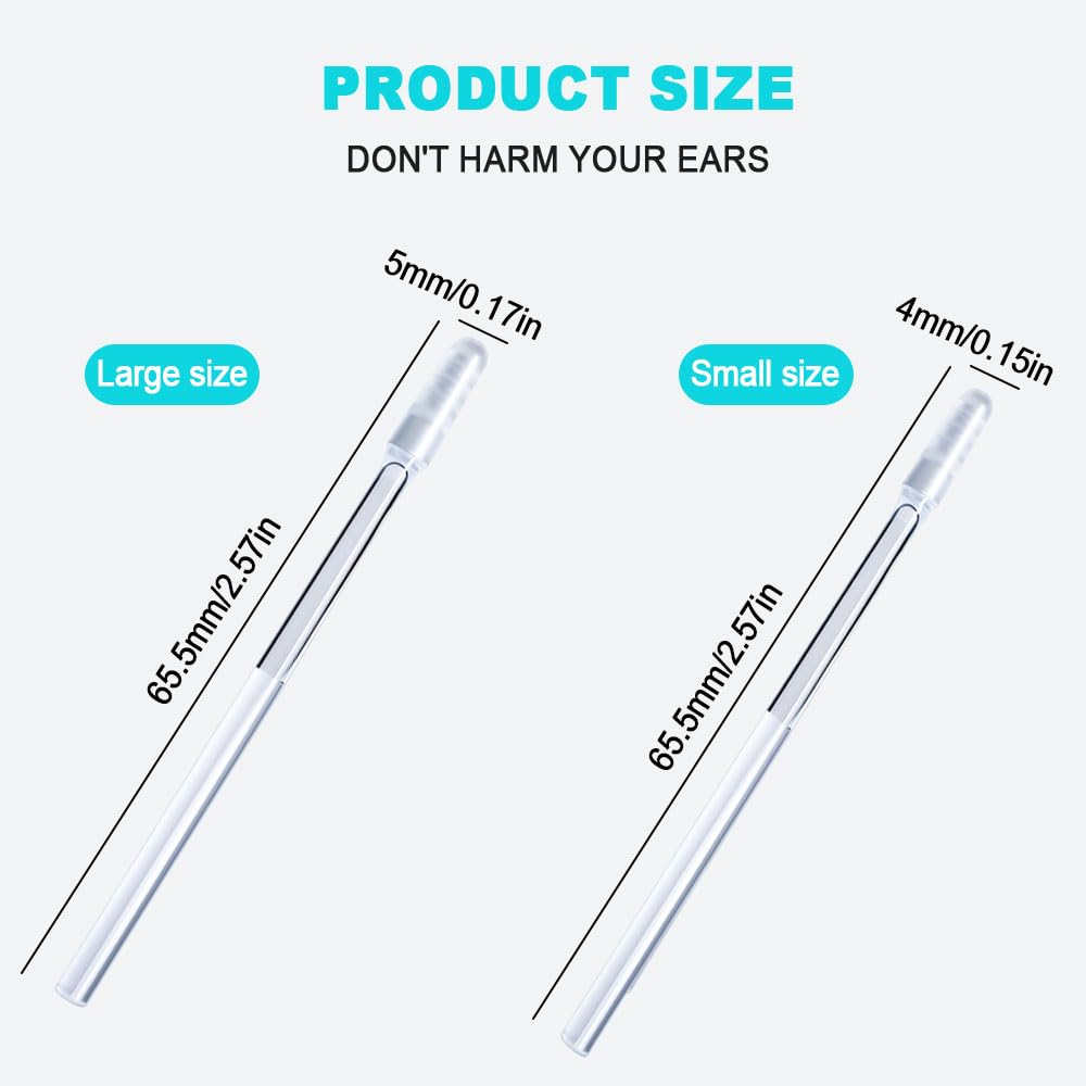 24pcs Disposable Sticky Ear Swabs Pick Reusable Ear Cleaner Soft Silicone Ear Wax Removal Tool Earwax Remover For Adult Kids