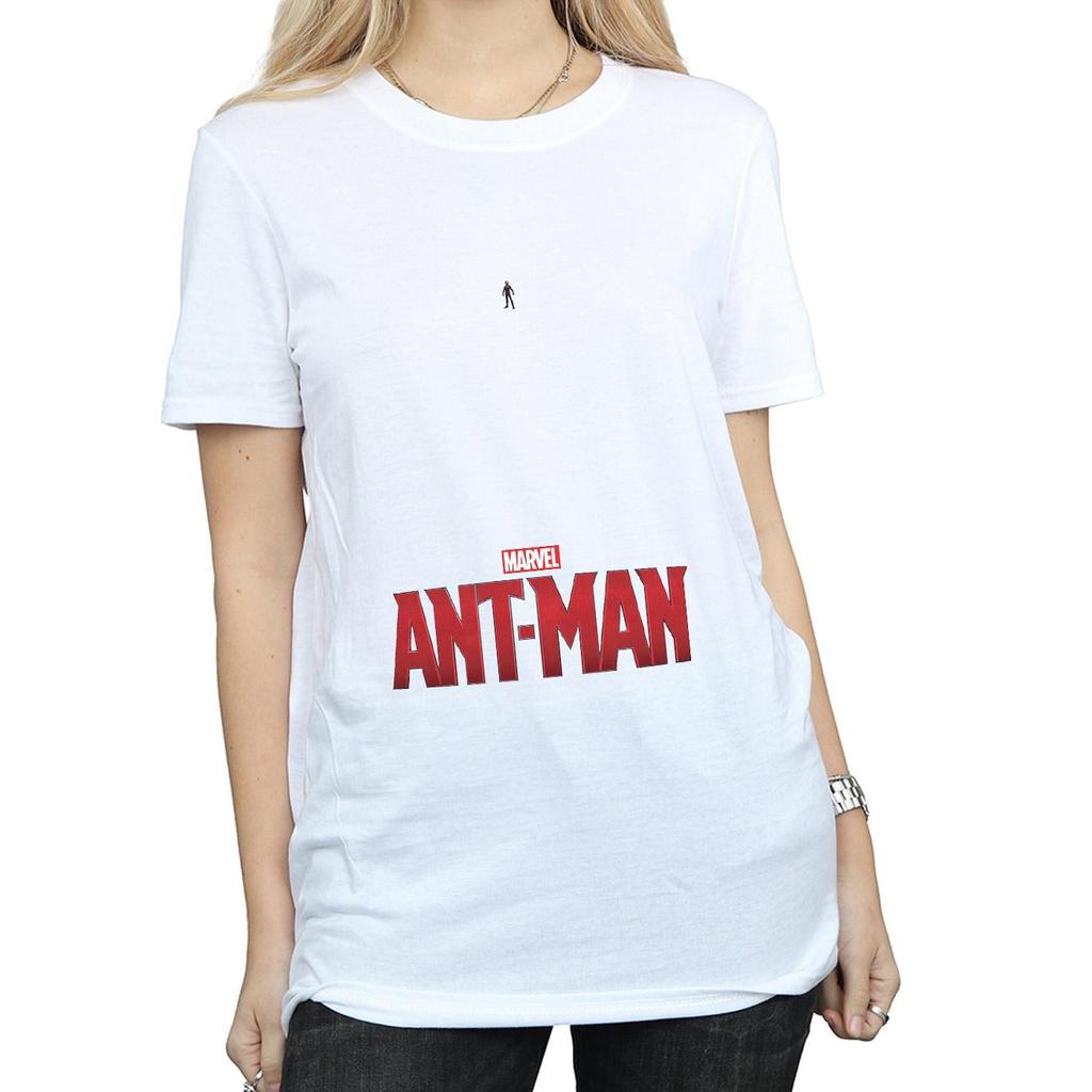 Marvel Womens/Ladies Ant-Man Ant Sized Logo Cotton Boyfriend T-Shirt