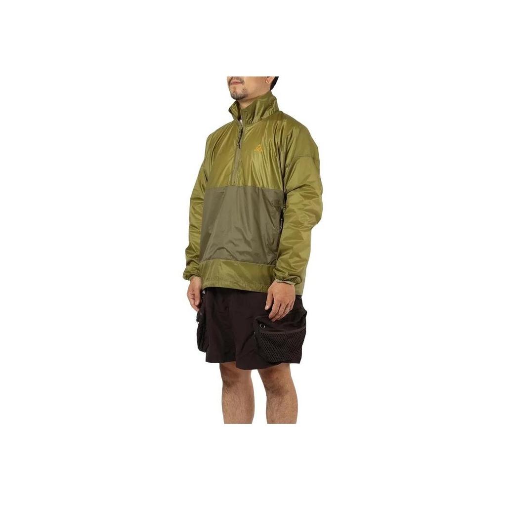 Nike Giacca Uomo Maniche Lunghe Collo Alto Stampa Logo Color-Block Giacche Verde DN3954-378