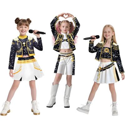 Kpop Demon Hunter Girls Lumi Mira Zoe Costume Cosplay Set Completo K-POP Gruppo Femminile Halloween Party Uniforme Outfit per Esibizione sul Palco