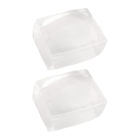 1/2/3Pcs Transparent Ice Cube Squeeze Toy Anxiety Relief Stress Ball Sensory Toy Soft Stress Ball Stretchy Cube Pinch Toy Party Favors