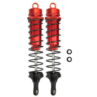 2Pcs RC 140mm Oil Filled Adjustable Shock Absorber Damper for TRAXXAS SLASH 2WD 18 RC CarRed