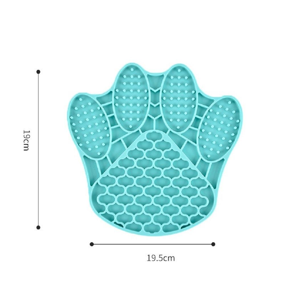 Bear Paw Silicone Pet Bowl Licking Mat For Cats Dogs Wet and Dry Food Suitable