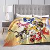 M-Mighty Morphin Super Warm Blankets  Cartoon P-Power Rangers Picnic Plush Bedding Throws Novelty Flannel Bedspread Sofa Bed