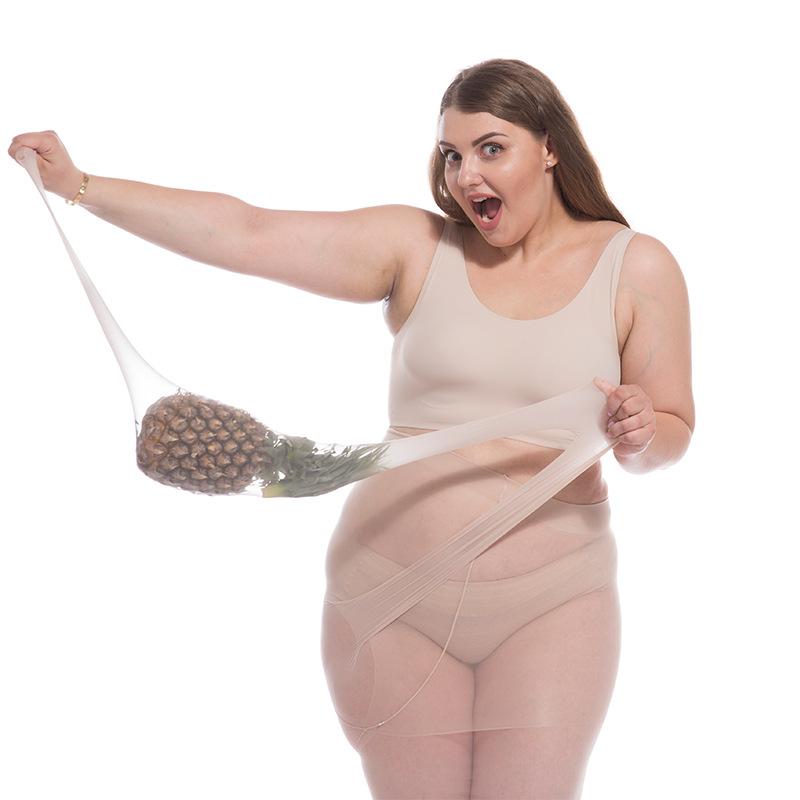 6D Ultra ince Büyük Boy Külotlu Kadın Artı Boyutu Anti-kanca Tayt Nefes Seksi Süper Elastik çorap Kadın