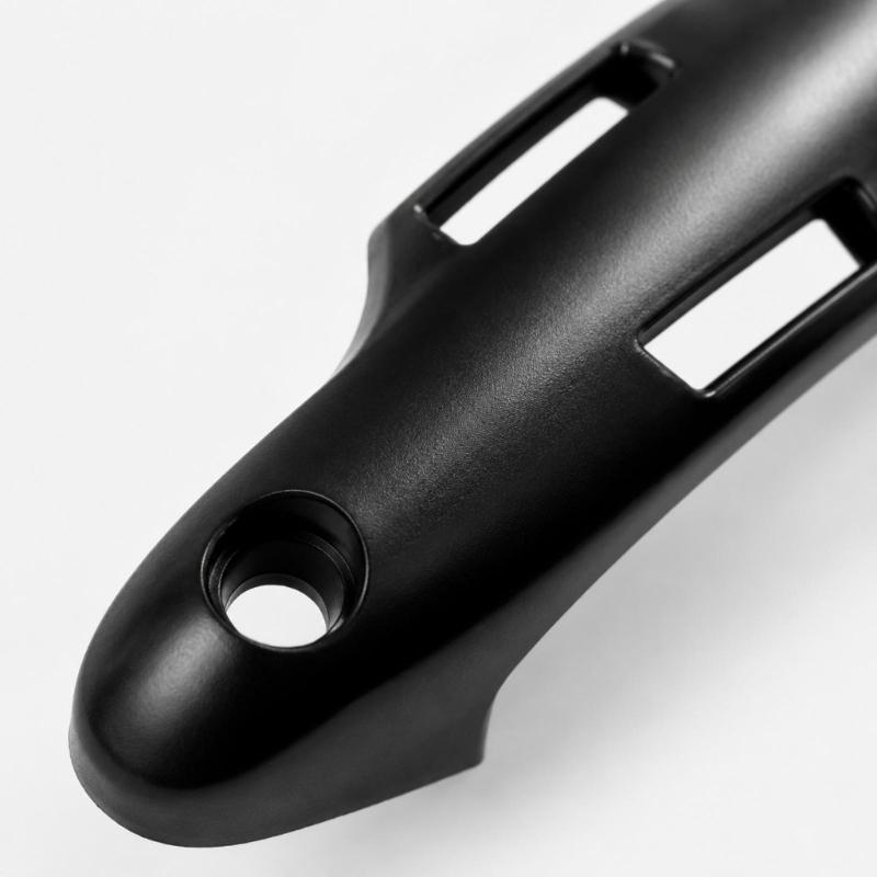 Exterior Door Handle Covers, Black Plastic Trim Set with Attached Adhesive Strips and Separate Sections for Different Handle Positions