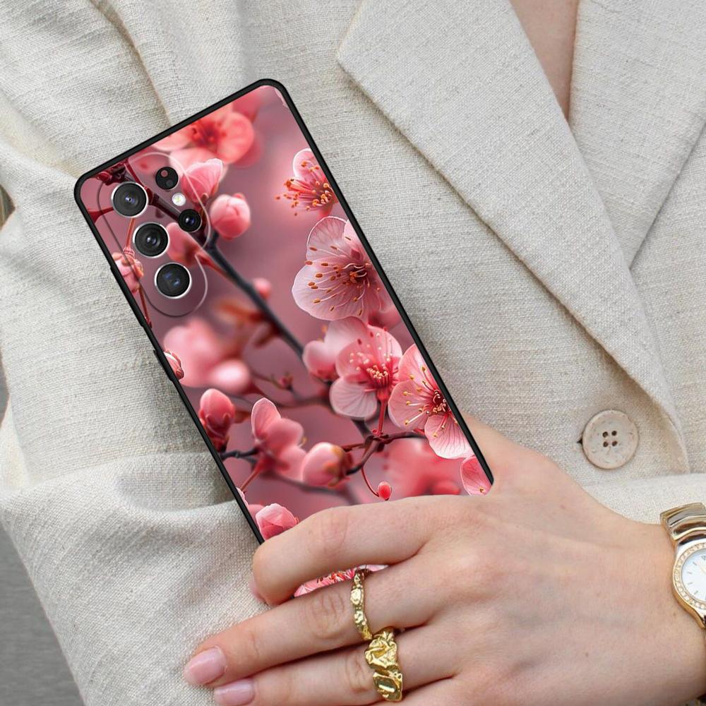 Japanese Cherry Tree Blossom Cell Phone Case for Samsung Galaxy S26 Ultra S25 S24 S23 S22 S21 S20 Note10 Cover