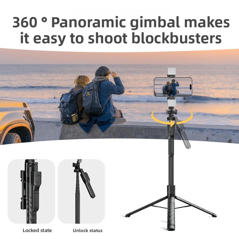Mobile Phone Bluetooth Selfie Stick, Handheld Stabilizer, Floor-to-ceiling Live Broadcast Bracket, Tripod, Universal Selfie Stick.