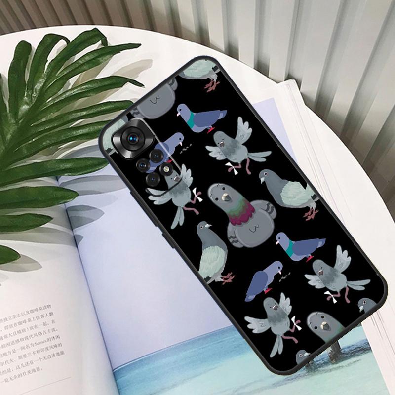 Pigeons Doves Bird Flock Animal Cover For Xiaomi Redmi Note 11 12 10 9 8 Pro Note 11S 10S 9S Redmi 10C 10A 9C 12C Back Case