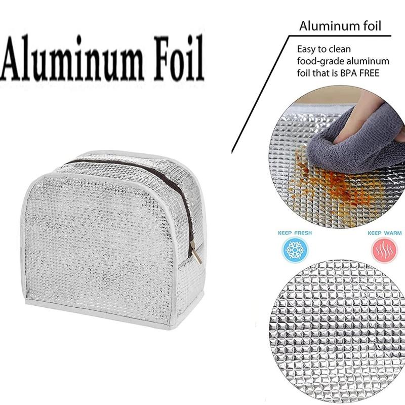 Insulation Lunch Bags Inside Aluminum Foil Lunch Box Storage Bag Portable Student Bento Bag Oxford Cloth Picnic Ice Packbag New
