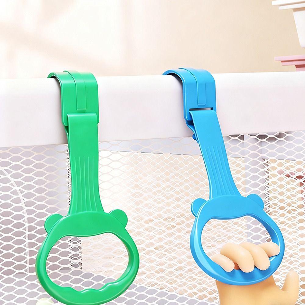 Cartoon Hand Pull Ring Plastic Hanging Ring Portable Stroller Hook  for Baby