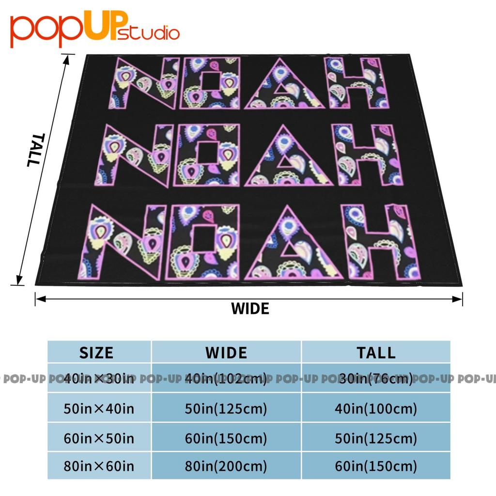 Noah Ny Punk Jody Paisley Logo Ultra-Soft Blanket Quilt Winter Sofa Cover Bed Covers