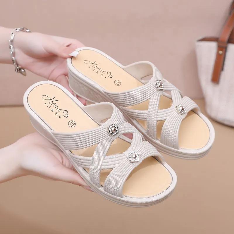 Sandalias Women Classic Peep Toe High Quality Spring & Summer Wedge Heel Sandals Lady Classic Comfort Spring Summer Shoes Ab538