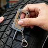 2-in-1 Reifentiefenmesser Schlüsselanhänger Genaue Messung Autoreifenprüfer Verschleißanzeige Werkzeug für Auto LKW Motorrad