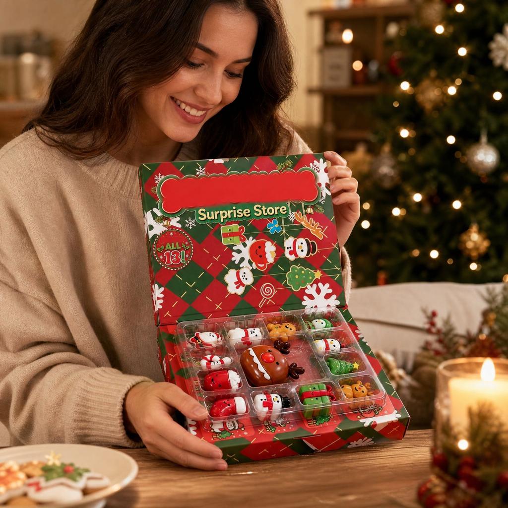 3D Christmas Toy, 13 Pcs Hand Toy for Kids