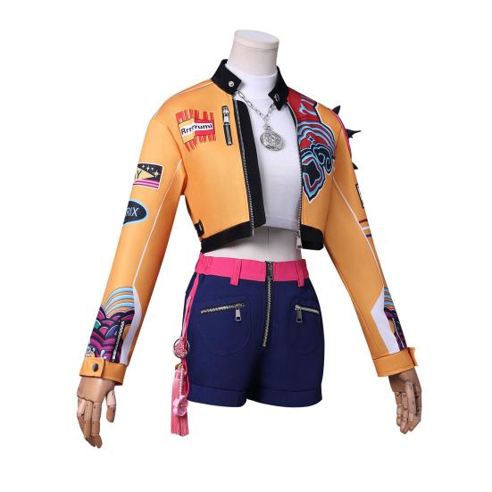 Rumi Inspired Cosplay Costume Korean Style Demon Hunter Outfit Halloween Party Dress Up Accessory for Girls