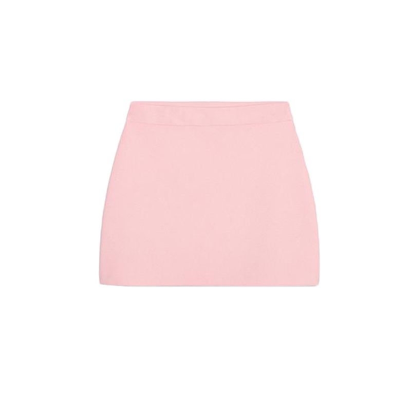 

Минималистичный модный вязаный верх с коротким рукавом 1822022 Вязаная юбка мини в стиле нормкор, сочетающаяся со всем, 1822023 Light Pink Skirt L