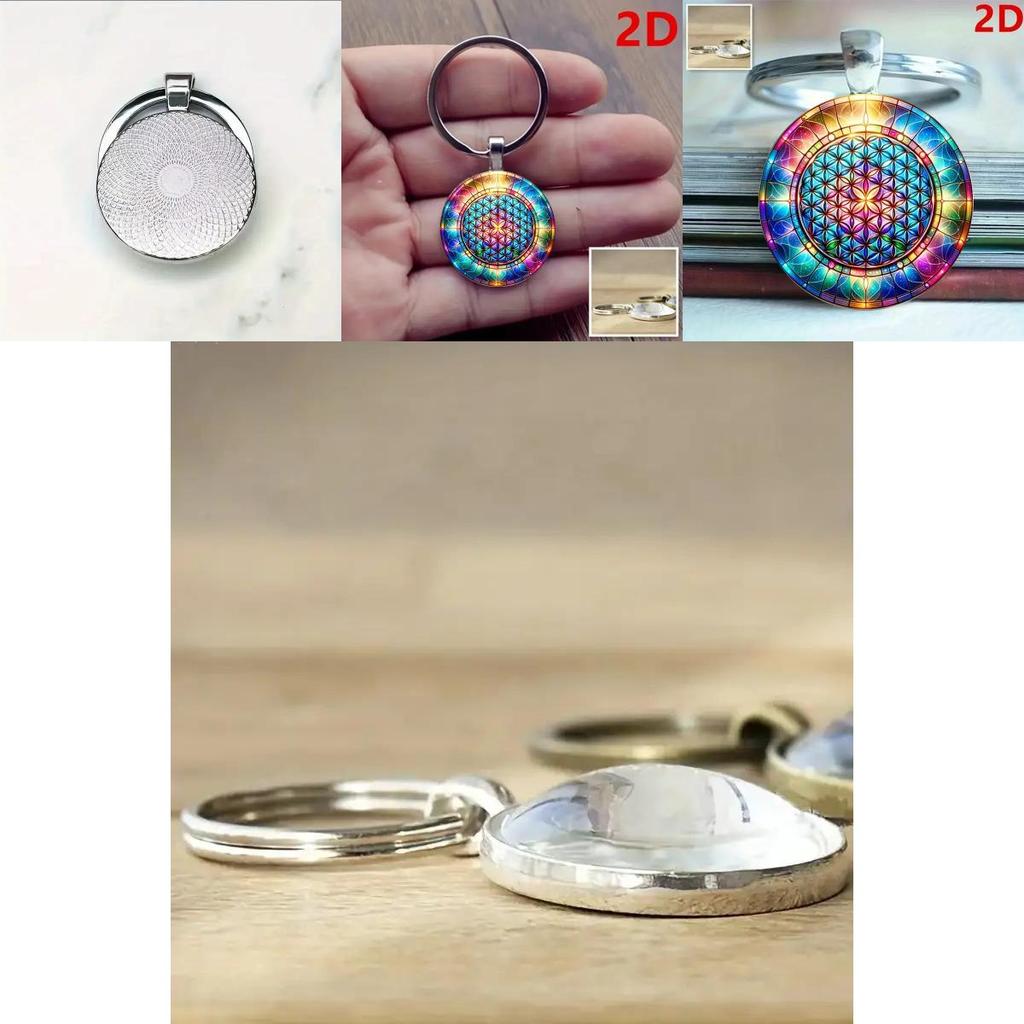 Kaleidoscope Keychain Jewelry Zinc Alloy Multifunctional Gift For Family Friends