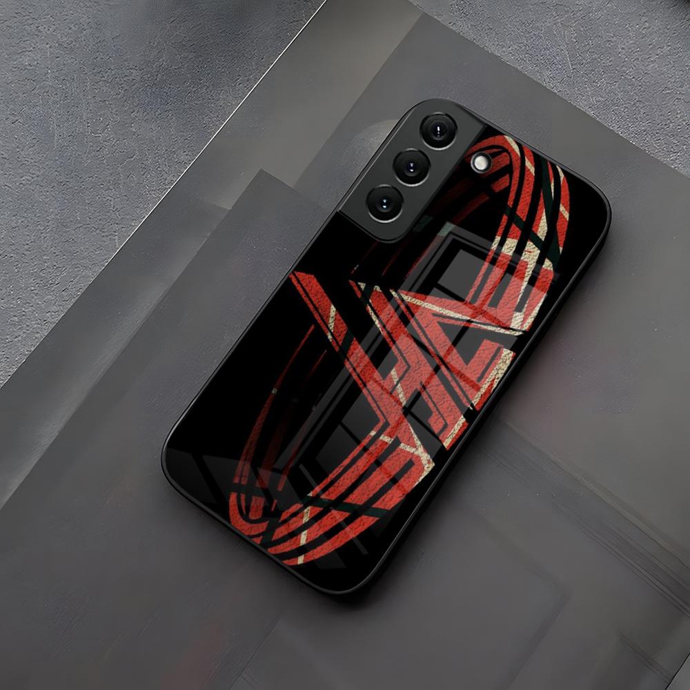 Eddie Van Halen Graphic Guitar Phone Case Glass For Samsung Galaxy S23 S24 S21 S25 S22 S20 Ultra Fe Plus A55 A15 A14 Coque