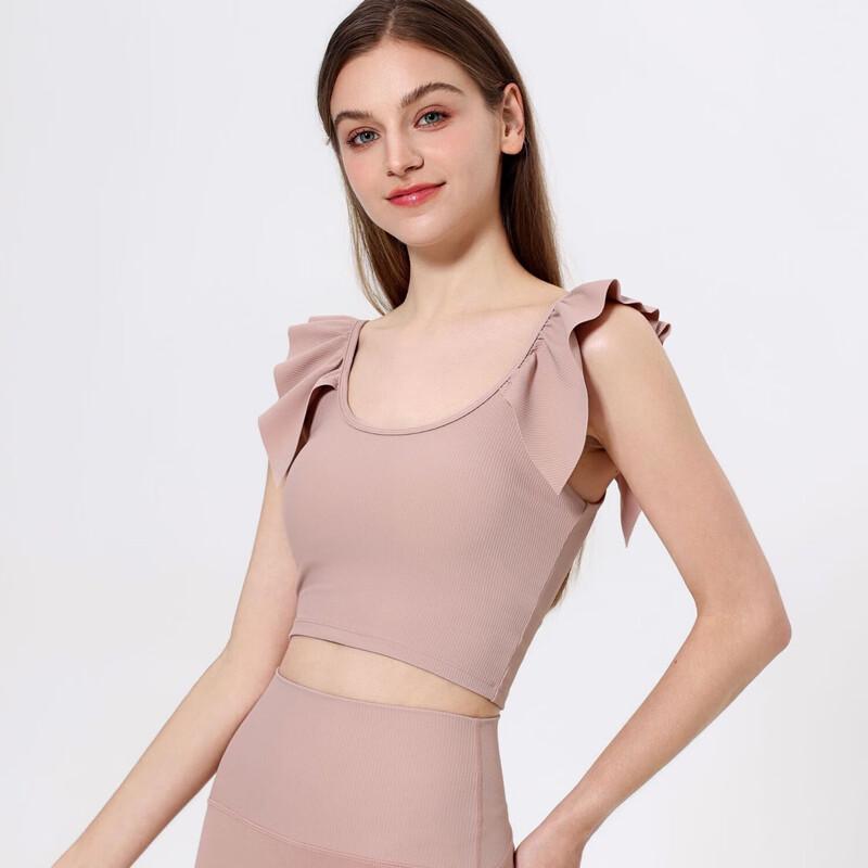 WEZHO Women s Yoga Fitness Top with Lace Sleeves