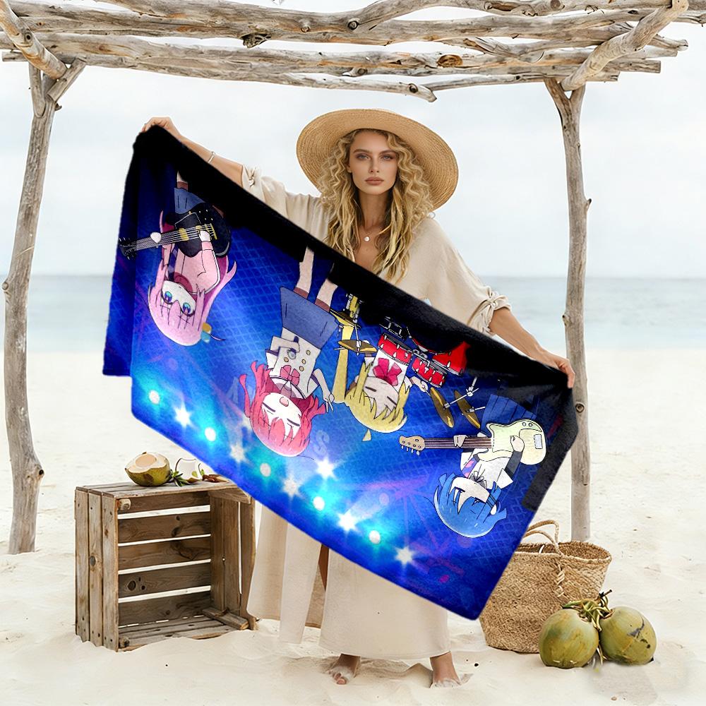 Rock Star Night Beach Towel Super Soft Microfiber Quickdry Fabric Comfortable Lightweight