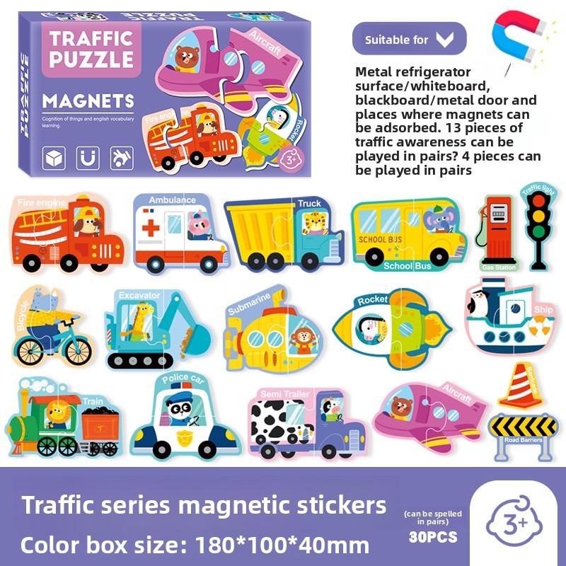 Fruits Shape Magnetic Puzzle For Kids With Abc Letter Learning And Diy Fun