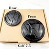 BHMTQ1 138mm 110mm Replaced Car Front Bonnet Grille Rear Trunk Emblem Logo For vw Golf 7.5 MK7.5 2018 2019 2020 Replacement Badge