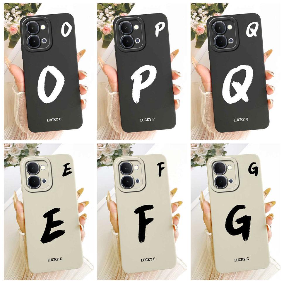 For vivo Y31d 4G V2543 6.75"Case Simple Letter Lucky Silicone Full Protcetion Back Cover For Vivo Y 31d Y31D 4G Phone Cases Capa