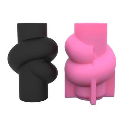 Matriță Silicon cu Noduri Răsucite Unice pentru Vas DIY Aranjament Floral Vas Matrițe Rășină Decorațiune Birou Piesă Centrală Masă
