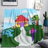1 Manta de Franela con Estampado de Blue's Clues, Alta Calidad para Todas las Estaciones, Decoración del Hogar, Calidez y Comodidad, Perfecta para Regalos de Navidad