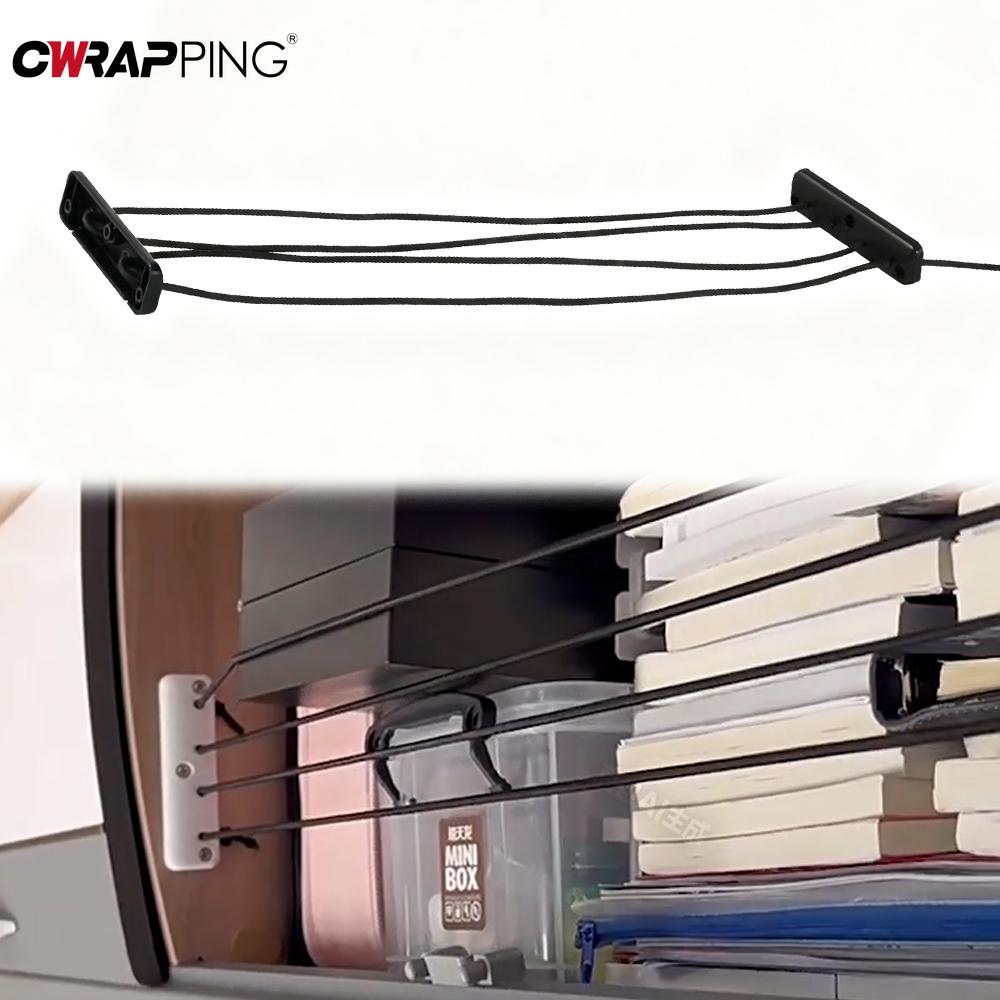 RV Elastic Storage Mesh Rear Cabinet Cargo Anti Fall Baffle Storage Trailer Side Cargo Luggage for Car RV Camper Van Accessories