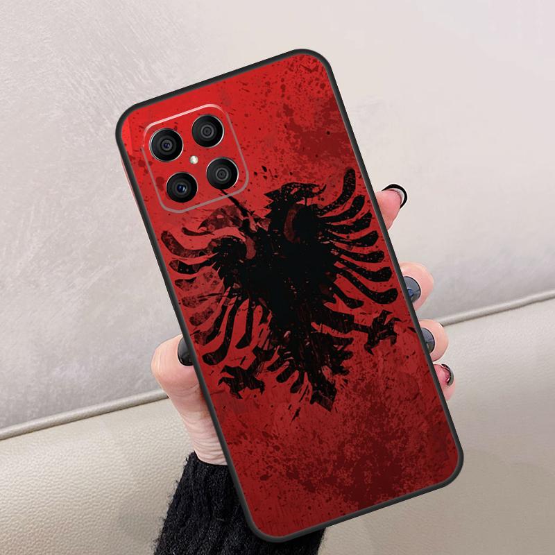 Albania Flag Eagle For Honor Magic 7 6 5 8 Pro Case For Honor 200 Lite 400 70 50 X8c X8b X9a X9b X9c X9d Win RT