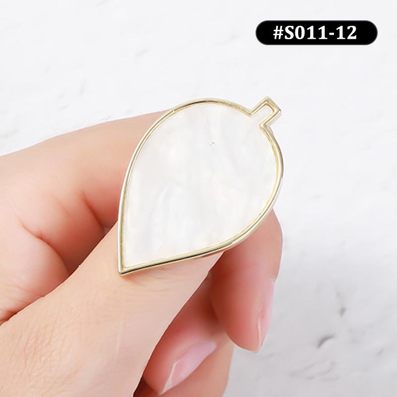 1 Pz Nuova Tavolozza per Nail Art in Pietra di Resina Anello da Dito Punte per Unghie Finte Disegno Miscelazione Colori Espositore Strumento per Manicure Fai da Te Smalto Gel