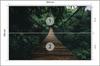 Photomural Suspension Bridge In A Forest Washable Fleece 254x184