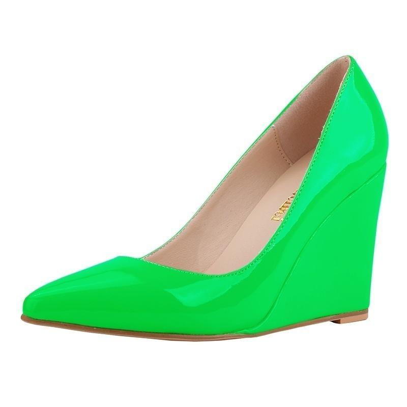 Sexy Stiletto-Pumps mit spitzer Zehenpartie aus Lackleder für Damen, Rot, Büro-Hochzeitsschuhe